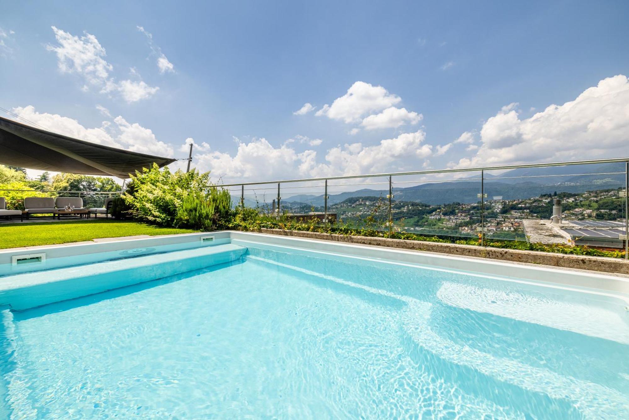 Villa Girandola With Private, Heated Pool Lugano Bagian luar foto
