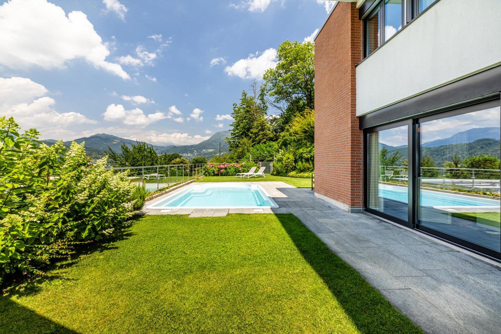 Villa Girandola With Private, Heated Pool Lugano Bagian luar foto