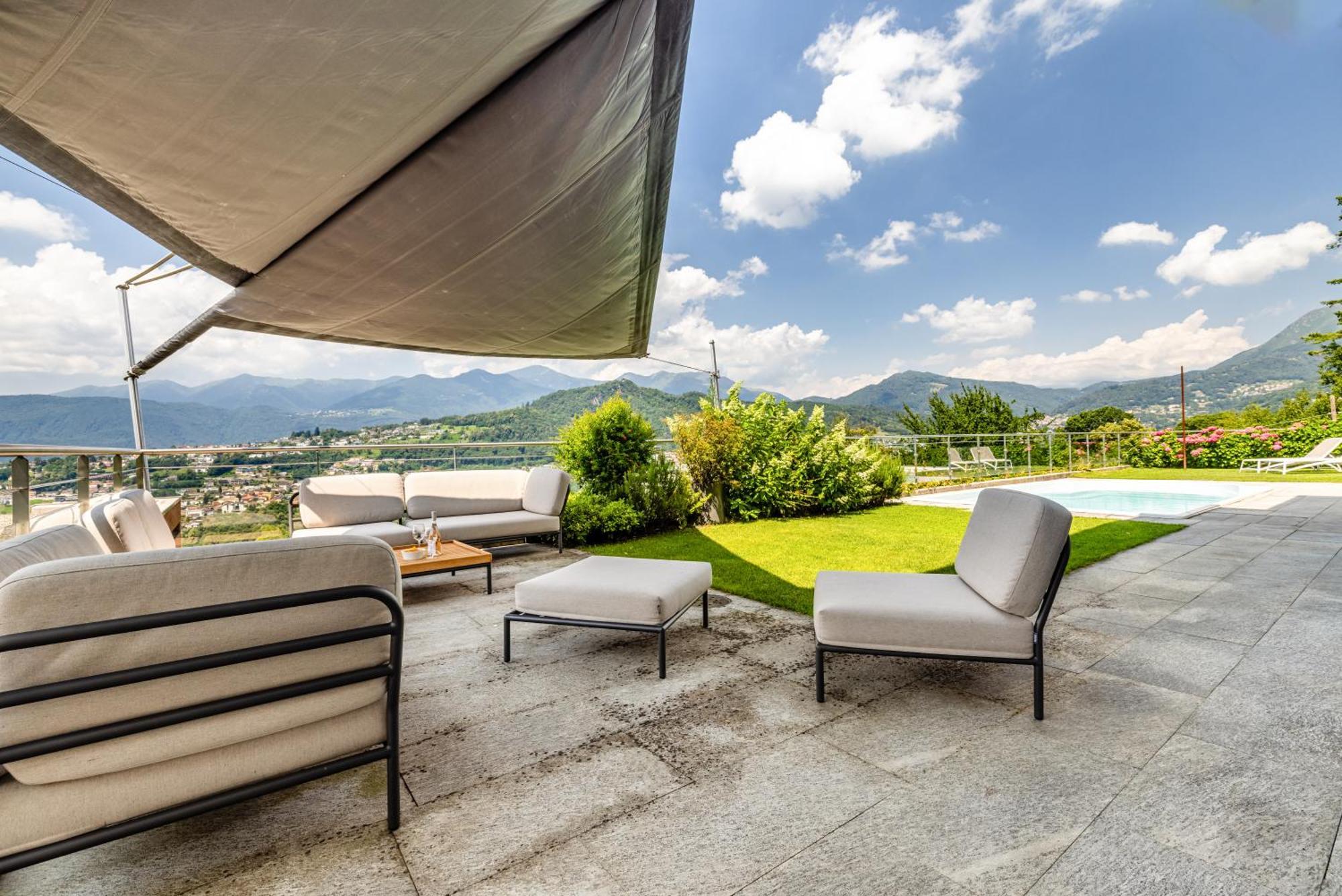 Villa Girandola With Private, Heated Pool Lugano Bagian luar foto