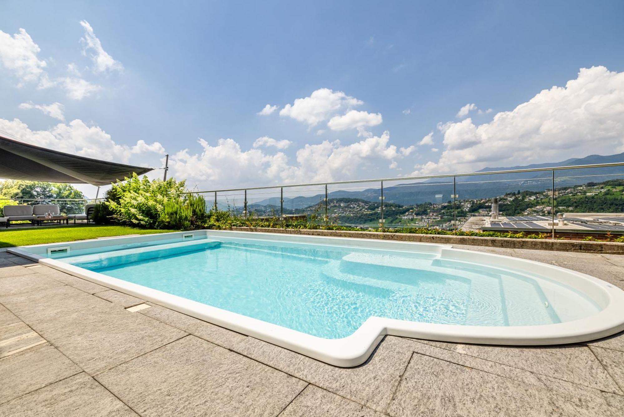 Villa Girandola With Private, Heated Pool Lugano Bagian luar foto